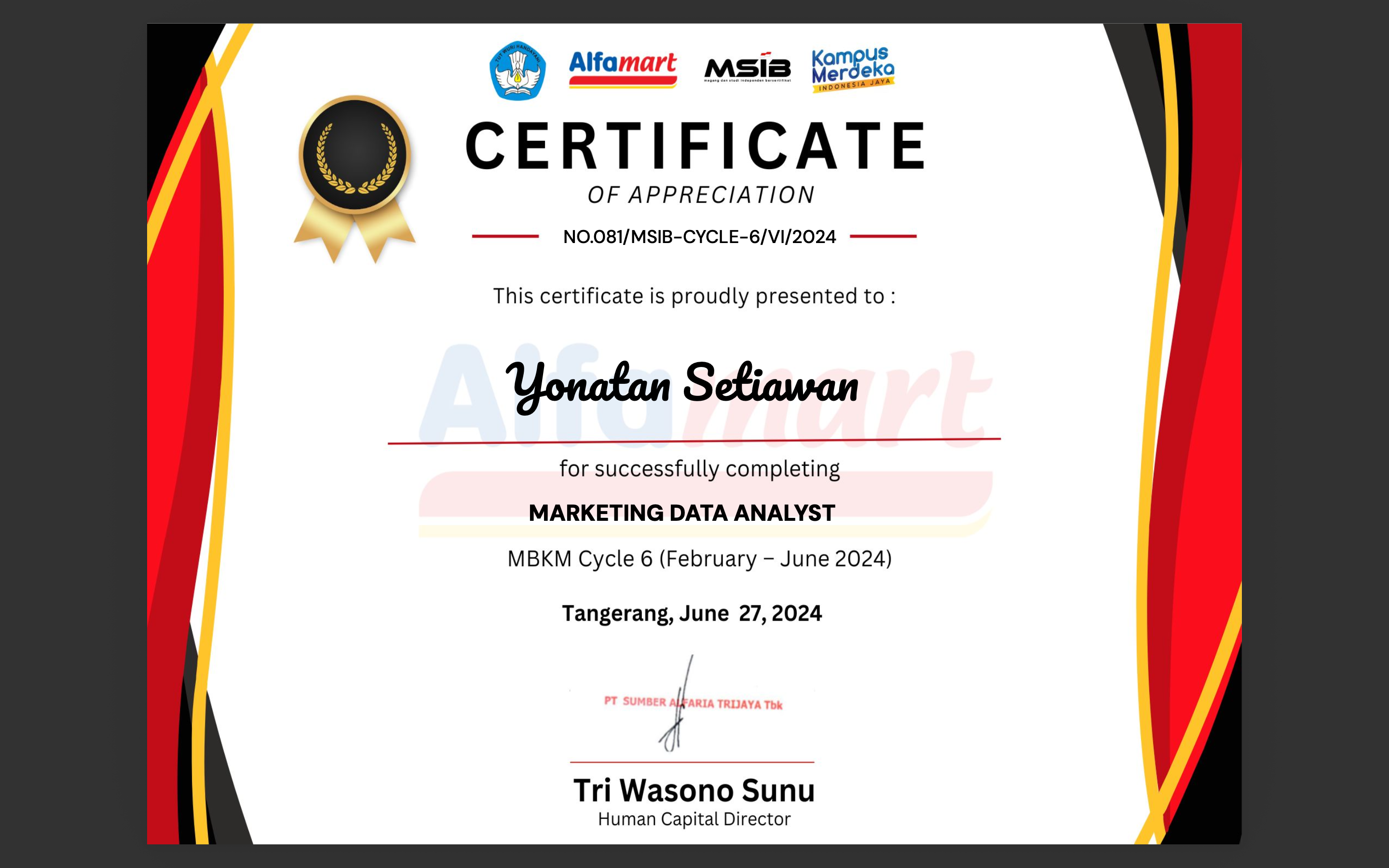 Certificate 2